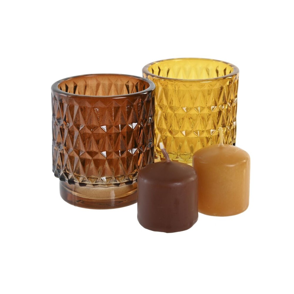 Candle Set DKD Home Decor 36 g Urban (2 Units) (12 Units)