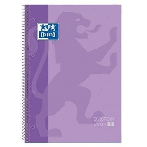 Cahier Oxford European Book Mauve A4 5 Pièces