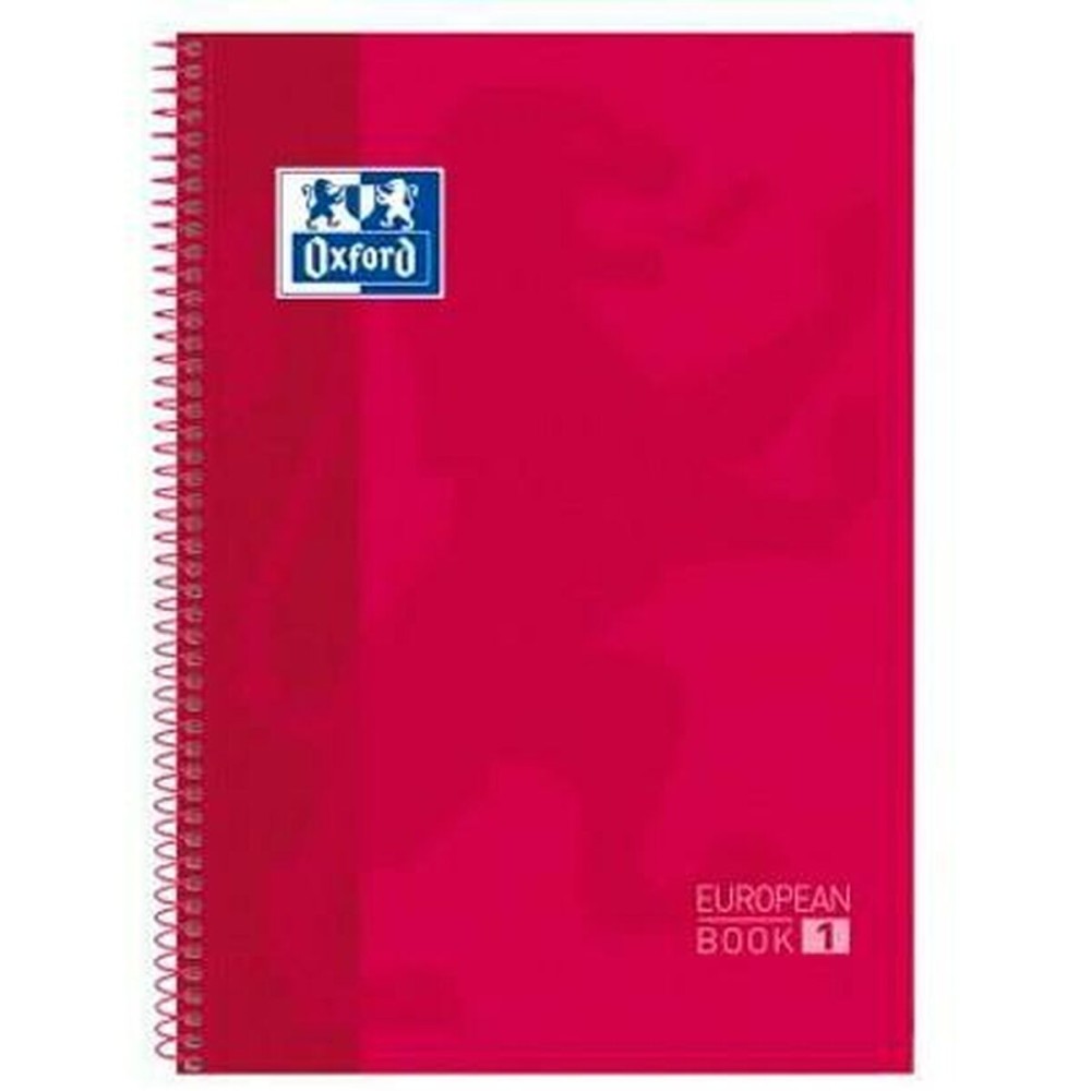 Notebook Oxford European Book Red A4 A4+ 80 Sheets 5 Pieces