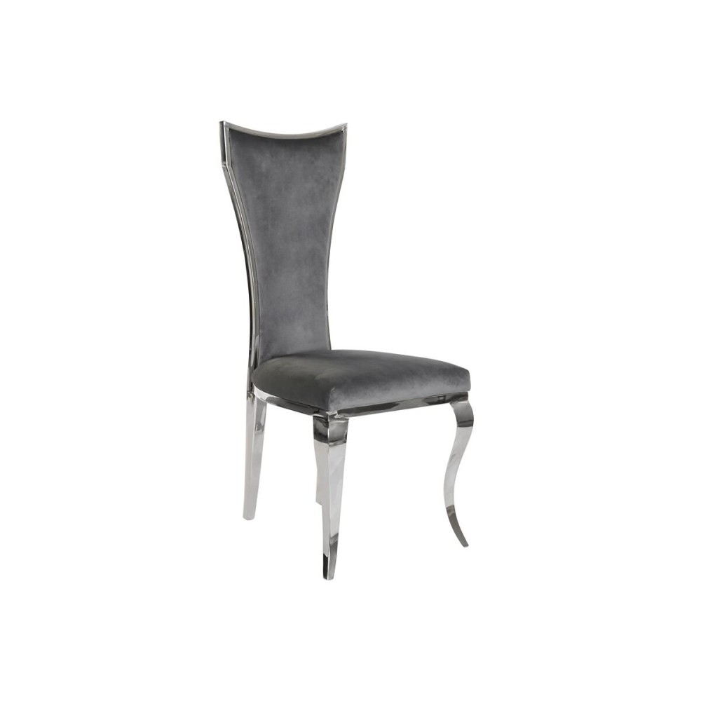 Chaise de Salle à Manger DKD Home Decor 48 x 51 x 110 cm Argenté Gris