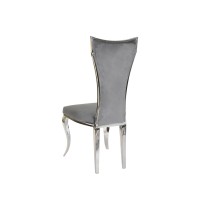 Chaise de Salle à Manger DKD Home Decor 48 x 51 x 110 cm Argenté Gris