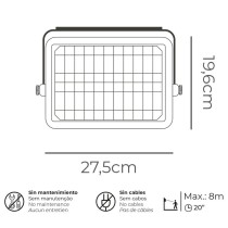 Applique LED EDM 31844 Noir 10 W 1150 Lm (6000 K)