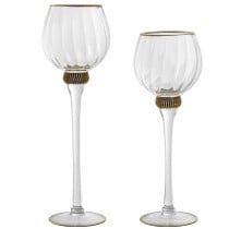 Table Mat Set Alexandra House Living Transparent Crystal 10 x 36 x 10 cm 10 x 40 x 10 cm Wineglass 2 Pieces