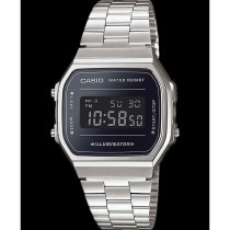 Montre Homme Casio A168WEM-1EF Noir Argenté