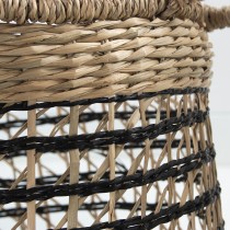 Set of Baskets Alexandra House Living Brown wicker Rattan Natural Fibre 36 x 26 x 33 cm 3 Pieces