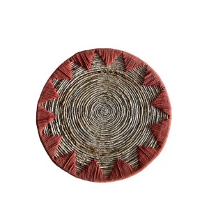 Wall Decoration Romimex Natural Coral Macrame 52 x 52 x 2 cm