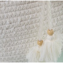 Lot de paniers Alexandra House Living Blanc osier Rotin Fibre naturelle 35 x 21 x 21 cm 3 Pièces