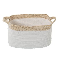 Lot de paniers Alexandra House Living Blanc osier Rotin Fibre naturelle 35 x 21 x 21 cm 3 Pièces