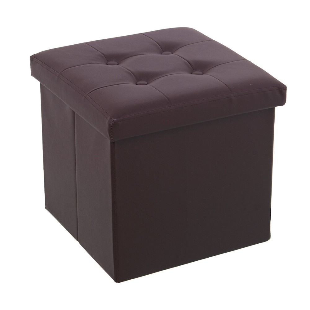 Pouf convertible Alexandra House Living Marron Cuir Synthétique 38 x 38 x 38 cm