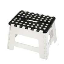 Tabouret Pliant Alexandra House Living Blanc Noir 32 x 22 x 25 cm