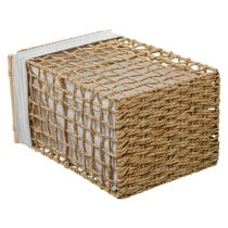 Korbsatz Alexandra House Living Braun Holz Rattan Naturfaser 43 x 56 x 36 cm 6 Stücke