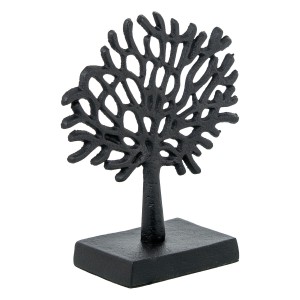 Figurine Décorative Alexandra House Living Noir Arbre 17 x 17 x 7 cm