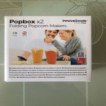 Bols à Pop-corn Pliables en Silicone Popbox InnovaGoods (Pack de 2)