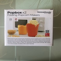 Bols à Pop-corn Pliables en Silicone Popbox InnovaGoods (Pack de 2)