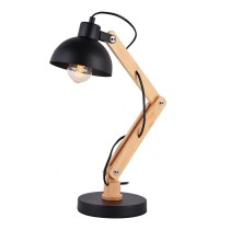 Flexo/Desk lamp EDM 32116 Black Wood Metal 60 W E27 Ø 16 x 52 cm Ø 16 x 53 cm