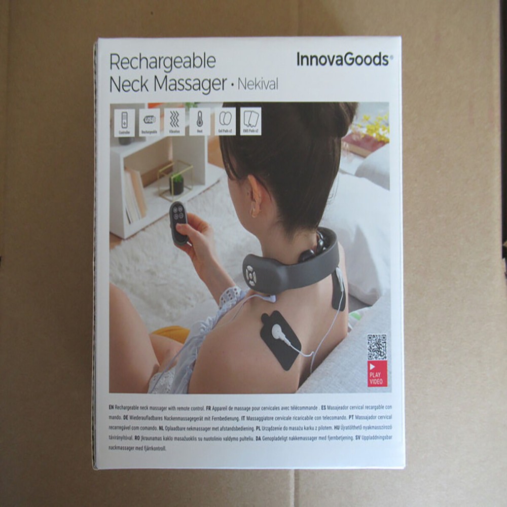 Rechargeable Neck Massager with Remote Control Nekival InnovaGoods