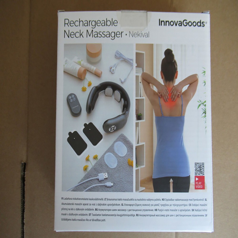 Rechargeable Neck Massager with Remote Control Nekival InnovaGoods