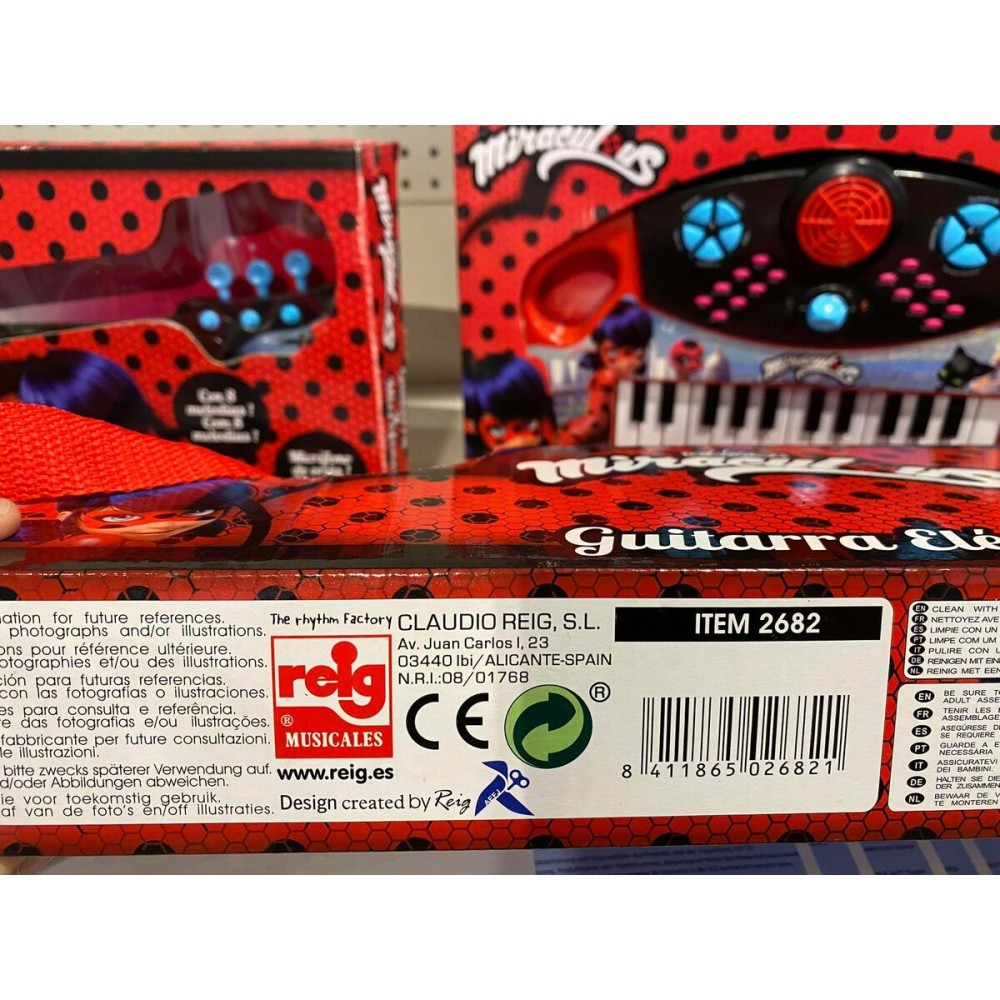 Baby Guitar Lady Bug 2682 Red