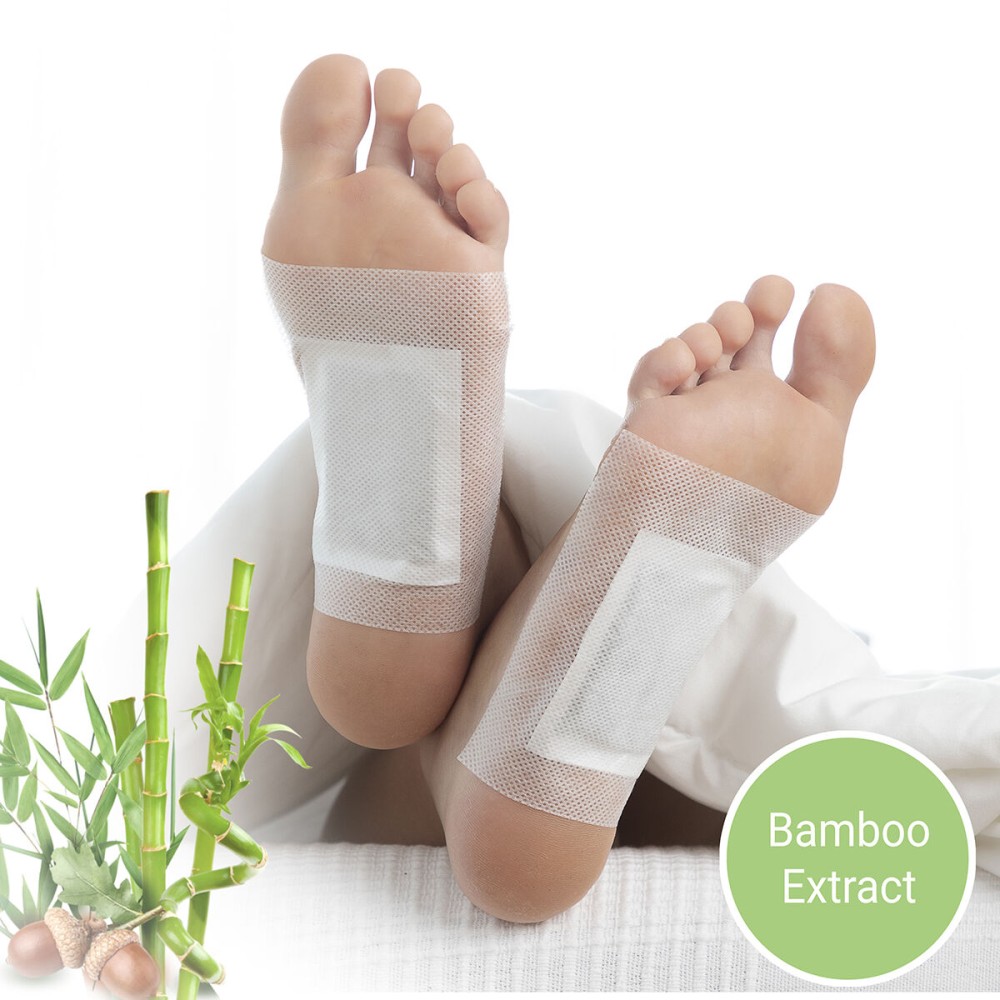 Patchs Détoxifiants pour les pieds Bamboo InnovaGoods 10 Unités