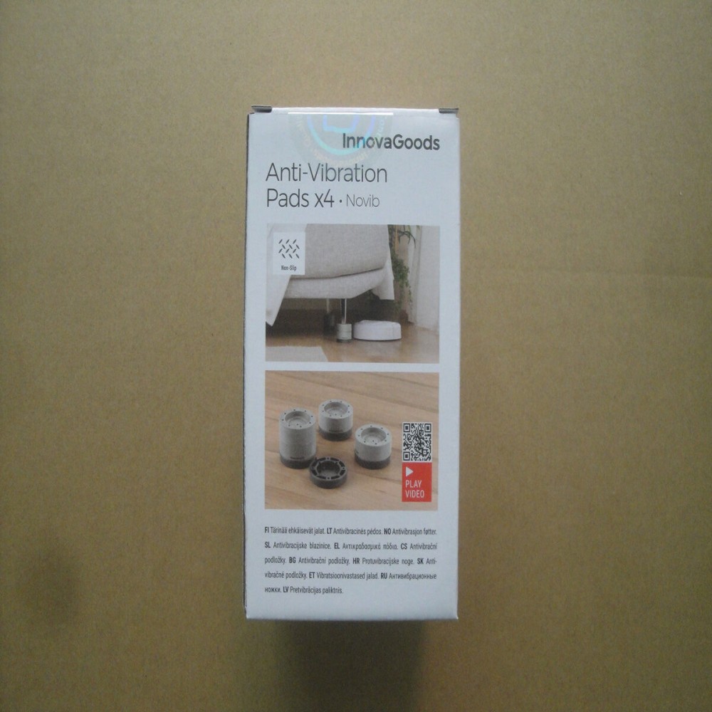 Set of Stackable Anti-vibration Feet Novib InnovaGoods 4 Units