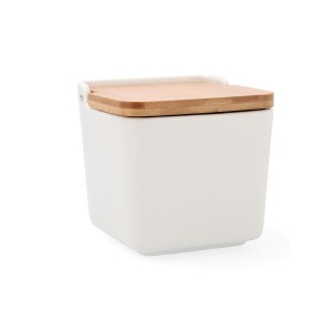 Salt Shaker with Lid Quid Arizona Ceramic White (12 x 12 x 11 cm)