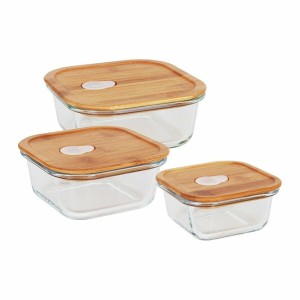 Set of 3 lunch boxes Quttin Squared