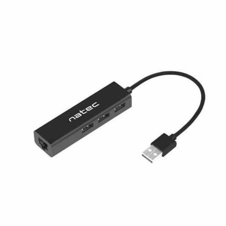 USB Hub Natec Dragonfly Black (1 Unit)