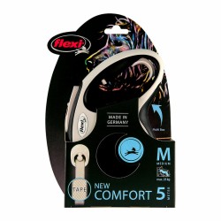 Laisse pour Chien Flexi New Comfort M Tape 5 m Noir M