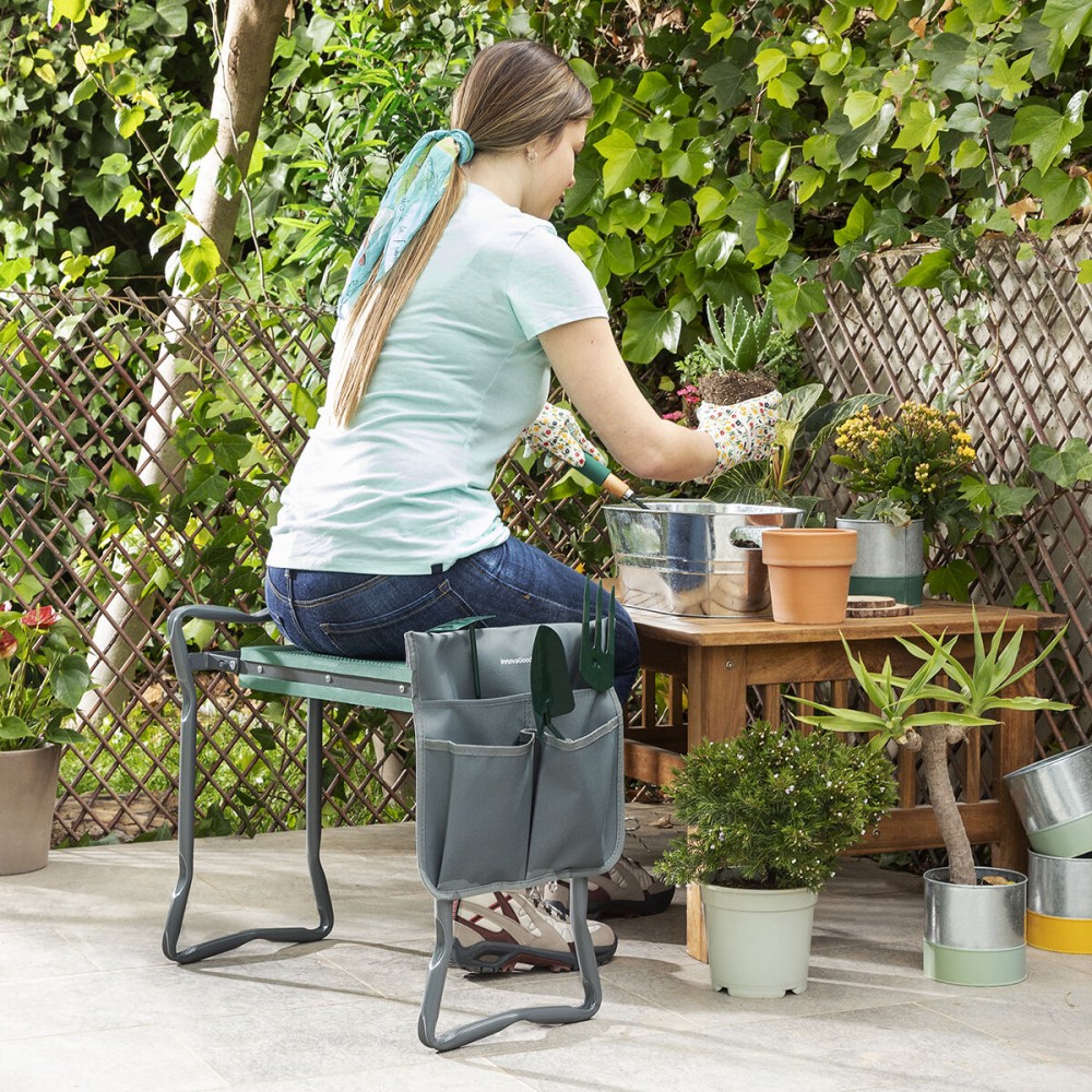 Banc de Jardin Pliable avec Sac à Outils 3-en-1 Situl InnovaGoods