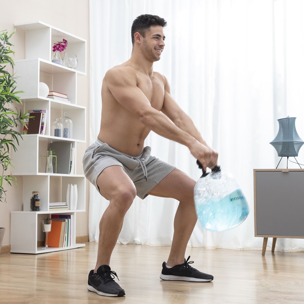 Kettlebell à Eau pour l’Entraînement Physique avec Guide d’Exercice Fibell InnovaGoods