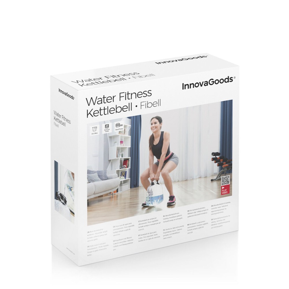 Kettlebell à Eau pour l’Entraînement Physique avec Guide d’Exercice Fibell InnovaGoods