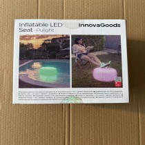 Aufblasbarer Hocker mit mehrfarbiger LED-Beleuchtung und Fernbedienung Pulight InnovaGoods