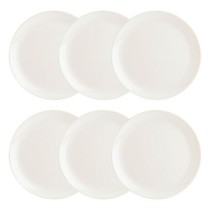 Geschirr-Set Luminarc Diwali 6 Stück Weiß Glas (Ø 27 cm)