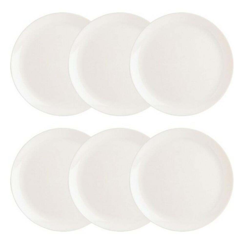 Plate set Luminarc Diwali 6 Units White Glass (Ø 27 cm)