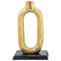 Candle Holder Alexandra House Living Golden Aluminium 14 x 8 x 22 cm 14 x 22 x 8 cm