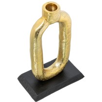 Candle Holder Alexandra House Living Golden Aluminium 14 x 8 x 22 cm 14 x 22 x 8 cm