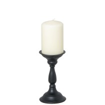 Candle Holder Alexandra House Living Black Metal 9 x 18 x 9 cm