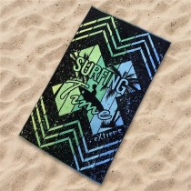 Beach Towel Secaneta Surfme Black 100 x 170 cm