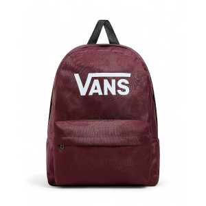 Schulrucksack Vans Old Skool Print Granatrot