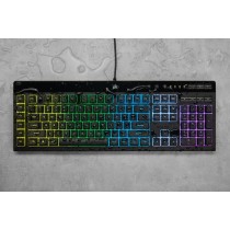 Tastatur Corsair K55 RGB Pro Schwarz Qwerty Spanisch QWERTY