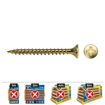 Box of screws CELO VLOX Bichromated Ø 3 x 10 mm Full roll (1000 Unidades)