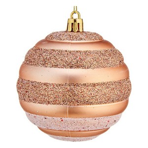 Boule de Noël Ø 8 cm 6 Unités Cuivre PVC