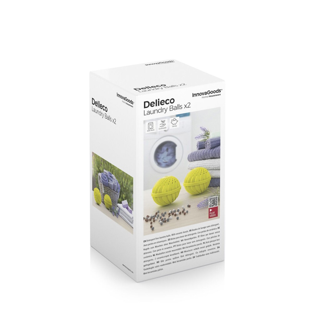 Balls for Washing Clothes without Detergent Delieco InnovaGoods Pack of 2 units