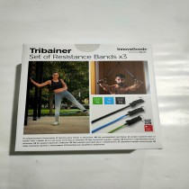 Set of Resistance Bands with Accessories and Exercise Guide Tribainer InnovaGoods 3 Units