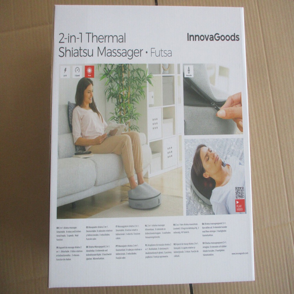 2-in-1 Shiatsu Heat Massager Futsa InnovaGoods