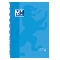 Cahier Oxford European Book Turquoise A4 A4+ 80 Volets 5 Pièces