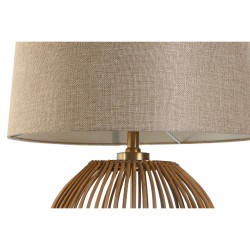 Lampe de bureau Home ESPRIT Marron Beige Doré Naturel 50 W 220 V 43 x 43 x 67 cm