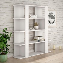 Bookshop Alexandra House Living White Wood MDP 110 x 122 x 29 cm 4 Shelves