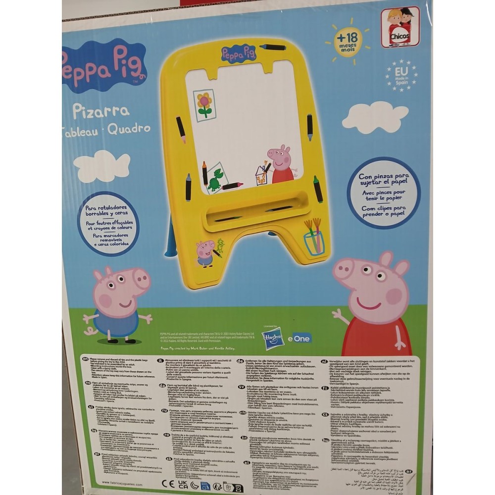 Magic Blackboard Peppa Pig 52199 Yellow 59 x 33 x 75 cm (59 x 33 x 75 cm)