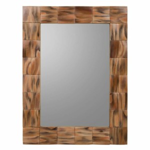 Wall mirror Alexandra House Living Natural MDF Wood 84 x 2 x 62 cm